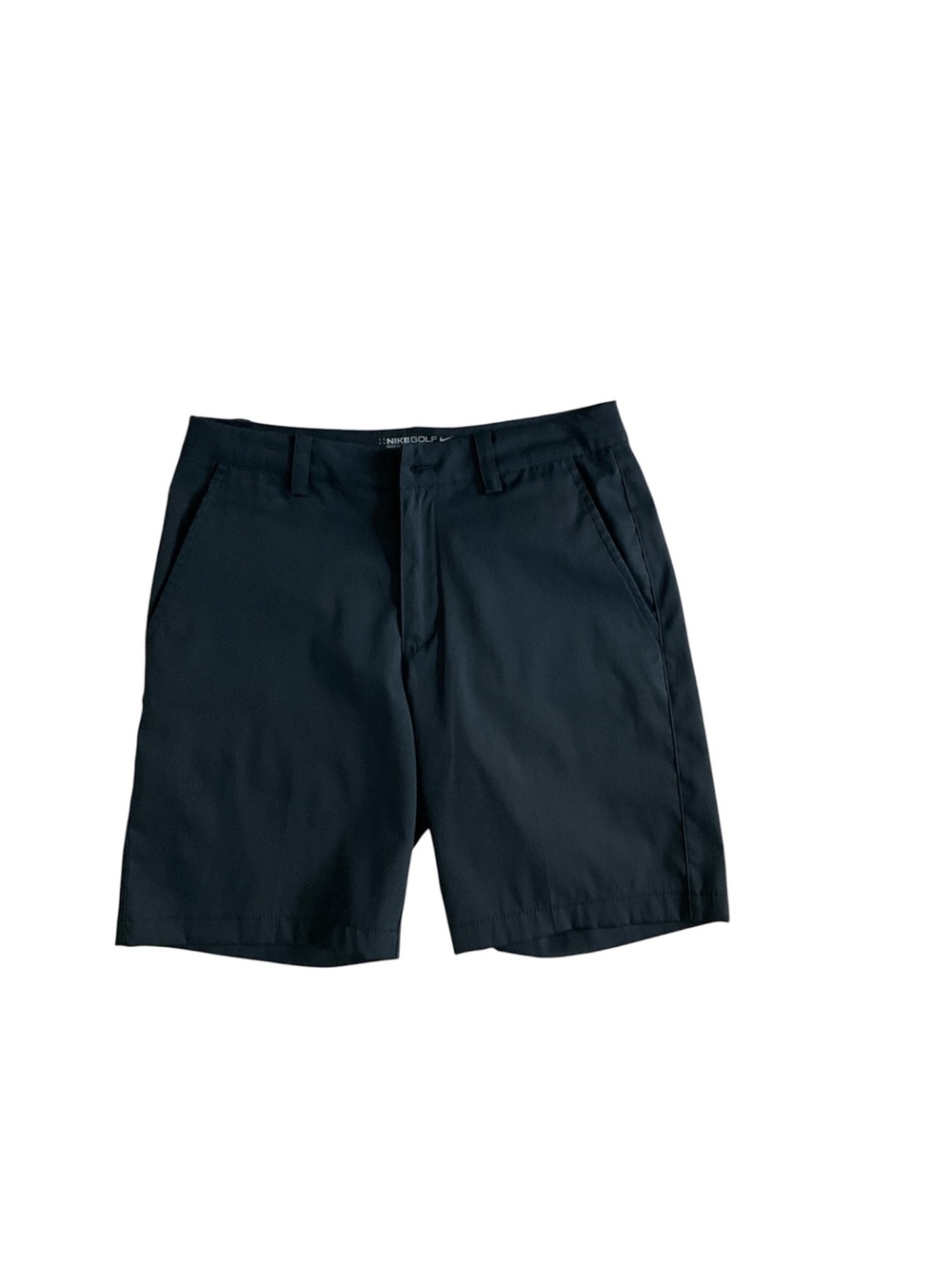 Nike Navy Blue Kids Flat-Front Shorts